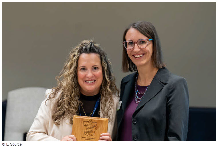 Evergy accepts 2023 Achievement in Business Customer Experience award at the Forum