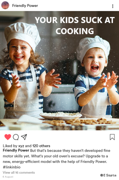 Kids throwing flour in the air in the kitchen because they are not using new appliances